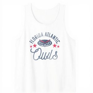 FAU Owls Tank Top Florida Atlantic University Mens Athletic Shirt