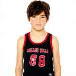 Chicago Bulls Boys Tank Top Cotton Logo Black Sizes 8-18