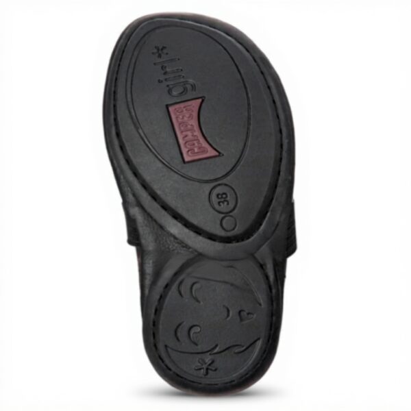 Camper Right Nina Mary Jane Femme Cuir Noir Chaussures