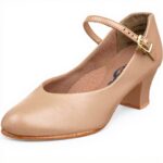 Chaussures de danse Capezio Footlight beige cuir synthétique