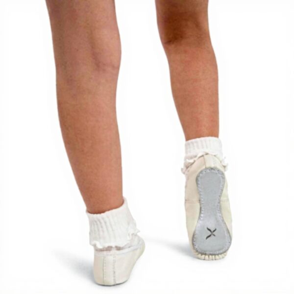 Capezio Rosa Ballerines Femme Cuir Souple Baskets Mode