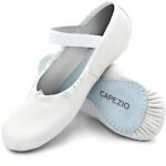 Capezio Rosa Ballerines Femme Cuir Souple Baskets Mode