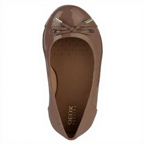 Ballerines Geox D Charlene C Femme Cuir Confort Noir Bleu