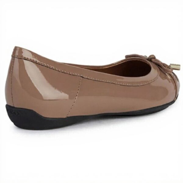 Ballerines Geox D Charlene C Femme Cuir Confort Noir Bleu