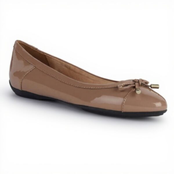 Ballerines Geox D Charlene C Femme Cuir Confort Noir Bleu