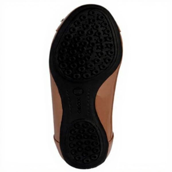 Ballerines Geox D Charlene C Femme Cuir Confort Noir Bleu