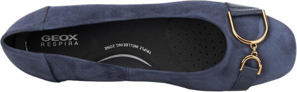 Geox Femme D Annytah B Ballerine Respirante Noir Bleu Marine-2