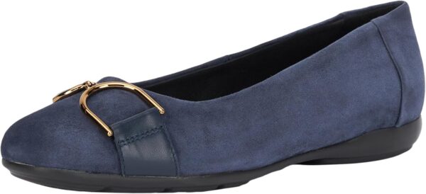 Geox Femme D Annytah B Ballerine Noire Confort Respirante-0