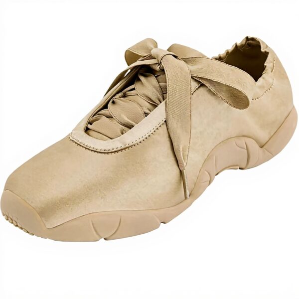 Ballerines JW PEI Flavia Baskets Femme Satin Noir Rose