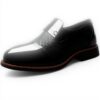 Mocassins homme cuir verni lacets respirants tendance