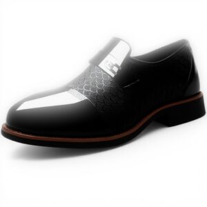 Mocassins homme cuir verni lacets respirants tendance