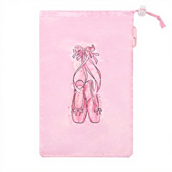 Sac à chaussures de pointe Uzztfa rose design cordon danse
