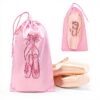 Sac à chaussures de pointe Uzztfa rose design cordon danse