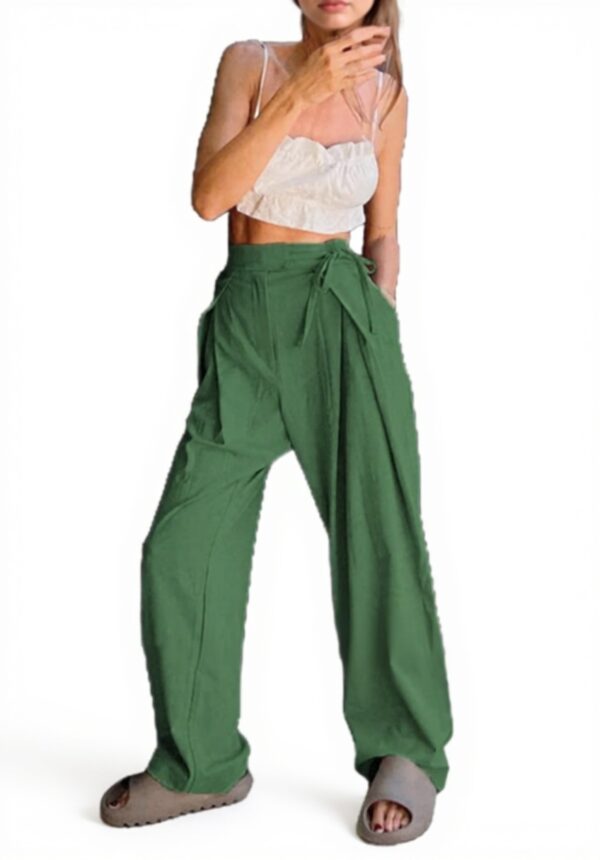 Pantalon Baggy Femme Generic Taille Haute Léger Décontracté