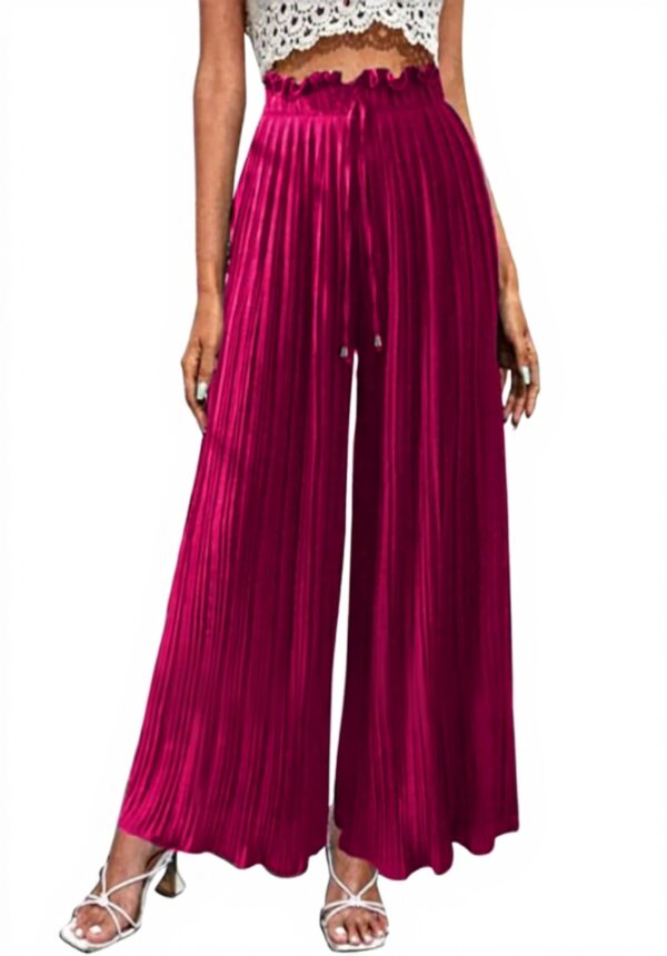 Pantacourt Femme Palazzo Taille Haute Séchage Rapide Generic