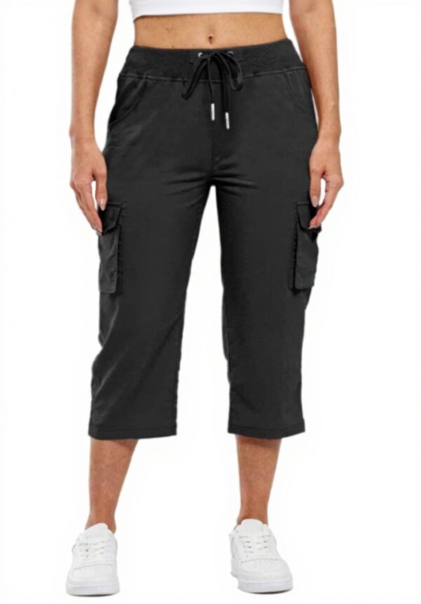 Pantalon 3/4 Femme Été Jogging Grande Taille Chic Respirant