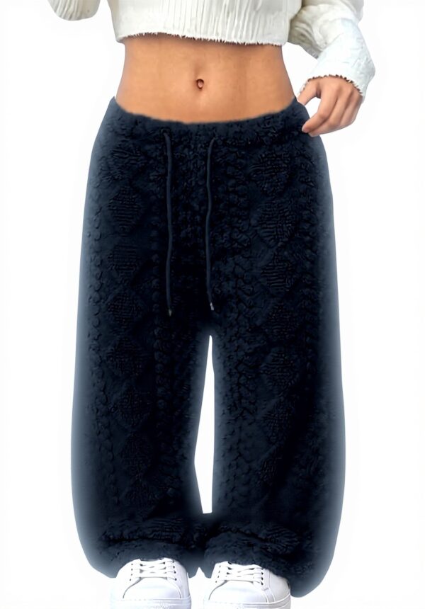 WWricotta Pantalon Polaire Ample - Confort Chaud Tendance