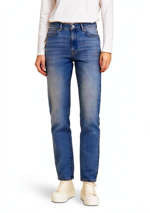 ONLY Jean coupe droite taille haute coton élasthanne femme-2