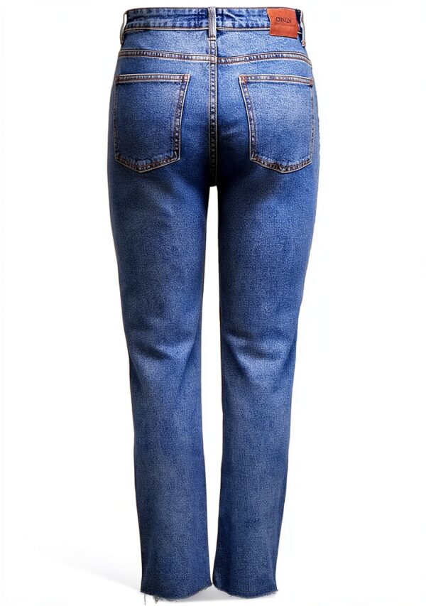 Jeans ONLY femme cropped sans lavage denim bleu-2