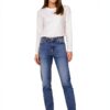 ONLY Jean coupe droite taille haute coton élasthanne femme-4