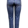 ONLY Jean coupe droite taille haute coton élasthanne femme-1