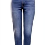 ONLY Jean coupe droite taille haute coton élasthanne femme-0