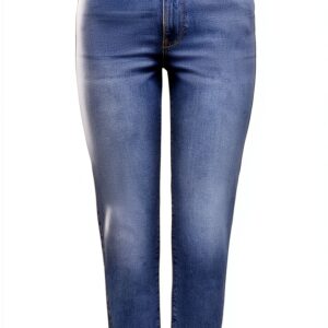 ONLY Jean coupe droite taille haute coton élasthanne femme-0