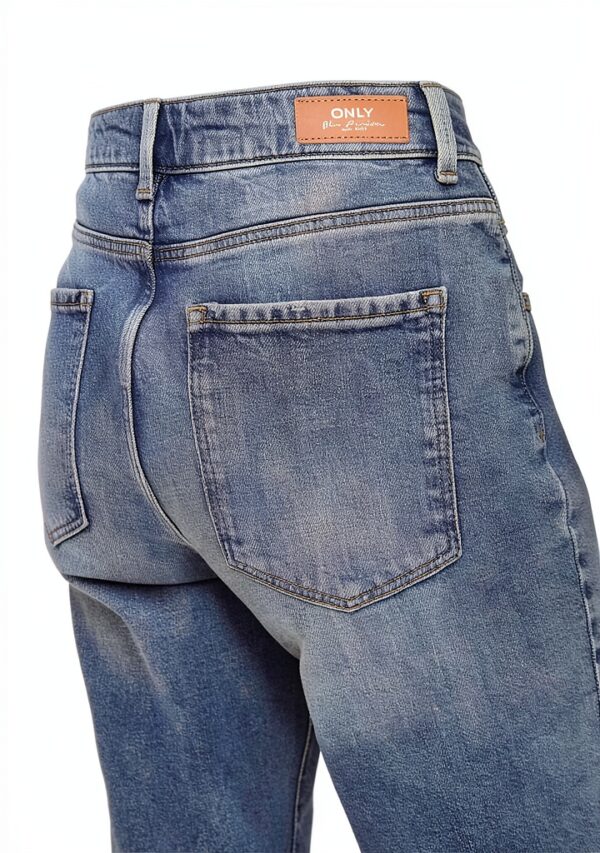 ONLY Jean coupe droite taille haute coton élasthanne femme-6