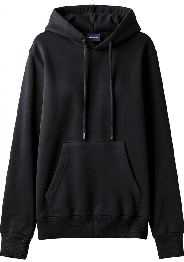 Pullover Coton Manche Longue Bleu Foncé Marque Homme-0