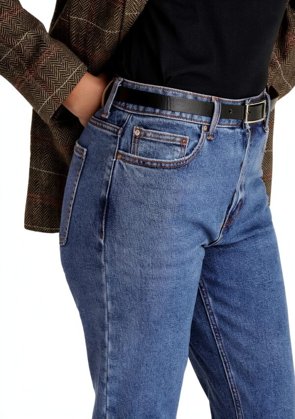 Jeans ONLY femme cropped sans lavage denim bleu-6