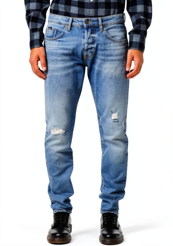 T-shirt Homme Coton Élasthanne Manches Courtes Régulier-0