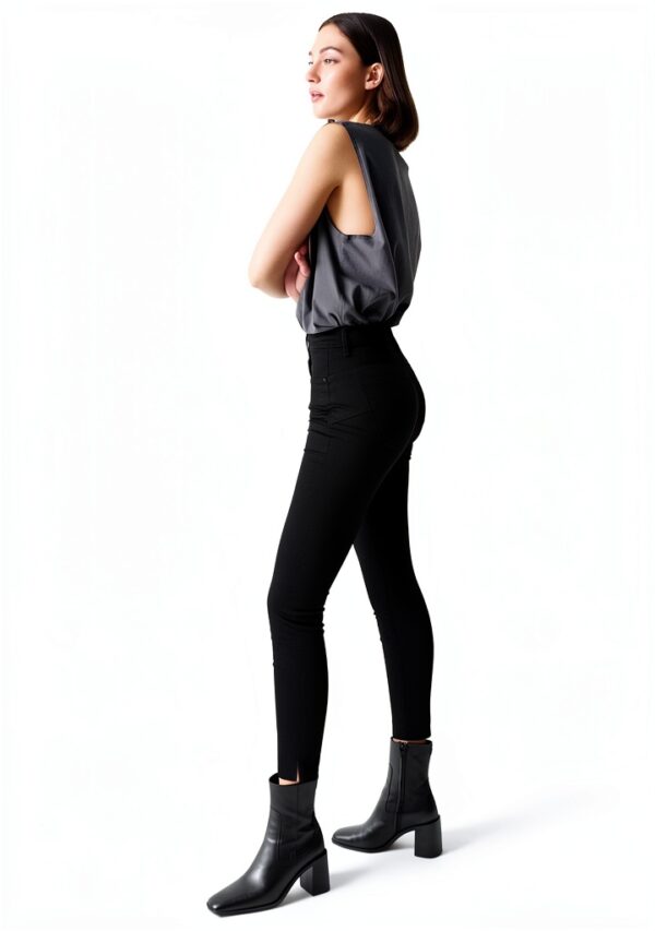Jeans SALSA femme noir push in denim mode confort-2