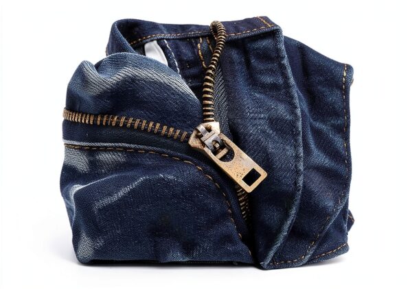 Jean Homme Slim Dénim Déchiré Bleu Noir Taille Moyenne-3