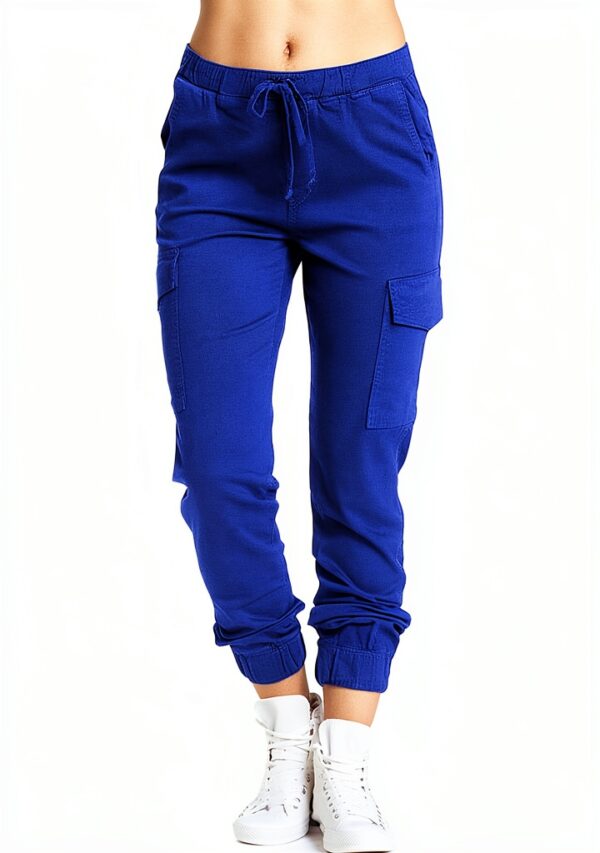 Pantalon Danse Orientale Fille Cargo Taille Elastique Noir