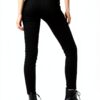 Pantalon Femme Coton Élasthanne Coupe Lâche Jaune Noir-2