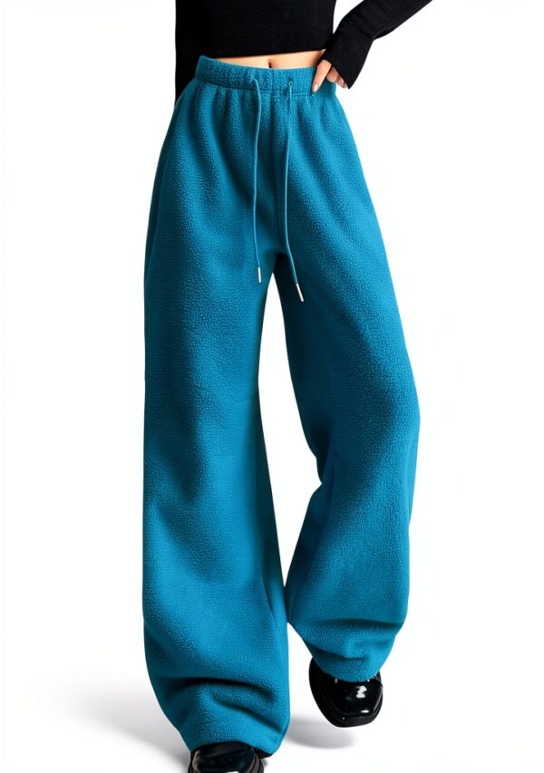 Pantalon polaire réversible WWricotta taille haute jambes