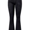 Jean femme denim confortable coupe droite taille haute-2