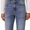 ONLY Jean coupe droite taille haute coton élasthanne femme-5