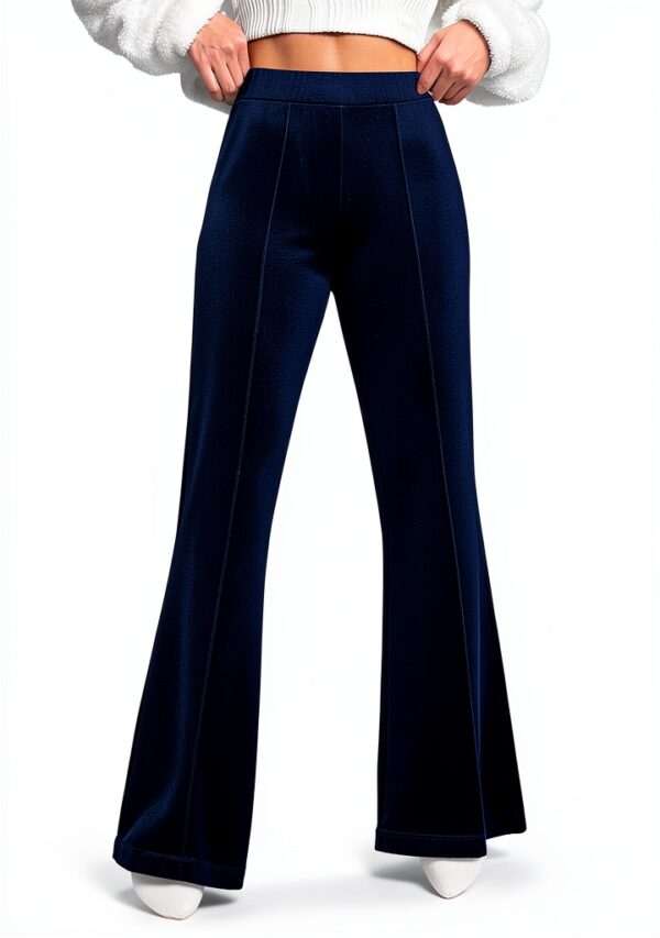 Pantalon évasé velours femme WWricotta taille haute