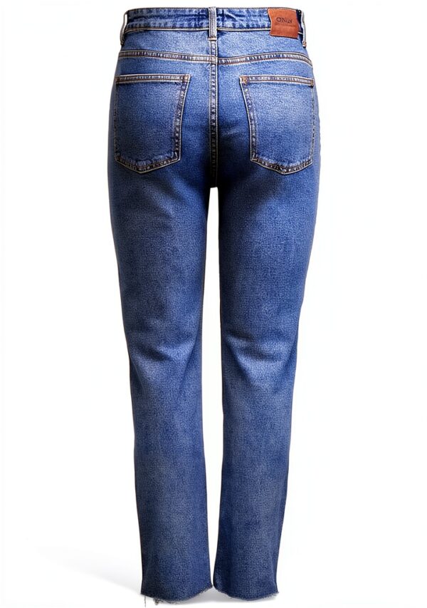 Jeans ONLY femme cropped sans lavage denim bleu-9