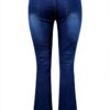 Jean femme pantalon cargo sport confortable grande taille-4