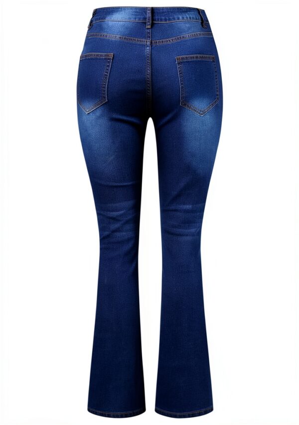 Jean femme pantalon cargo sport confortable grande taille-4