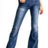 Jean Femme Confortable Taille Haute Pantalon Cargo Femme-0