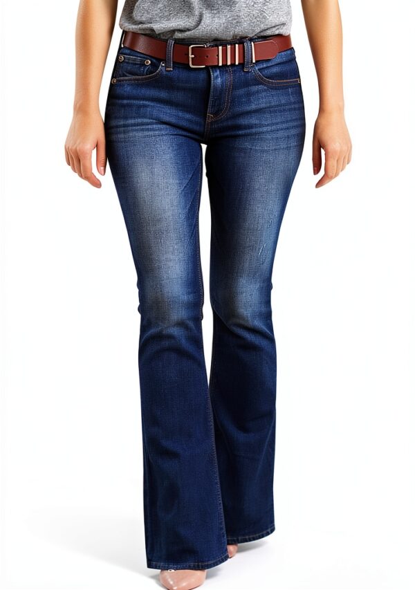 Jean femme pantalon cargo sport confortable grande taille-0
