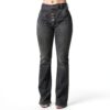 Jean femme confortable élastique noir bleu blanc grande-5