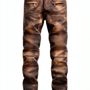 Jean Homme Slim Dénim Déchiré Confortable Taille Moyenne-0