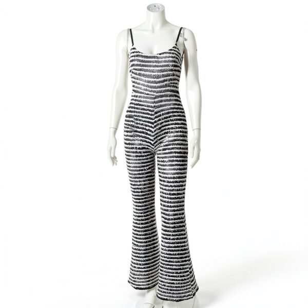 Pantalon femme Generic cargo élastique noir taille L-2