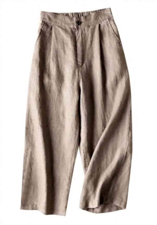 Legging Capri Femme Ventre Plat Coton Taille Haute