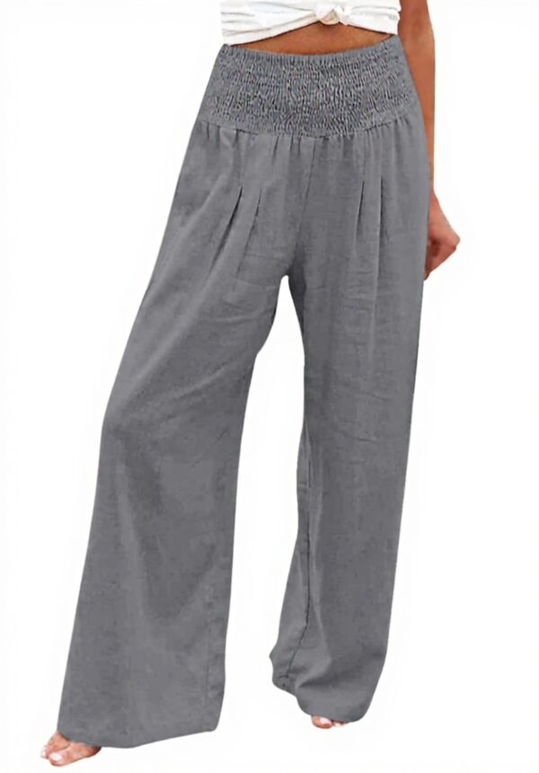 Legging Court Femme Grande Taille Lin Pantalon Femmes Taille