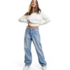 Jean Femme Slim Bleu Clair Élasticité Confort Taille M-1